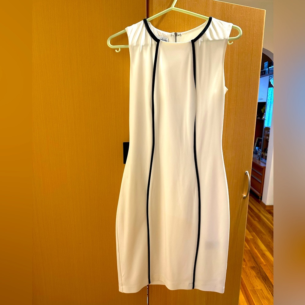 Bebe Black White Bodycon Dress